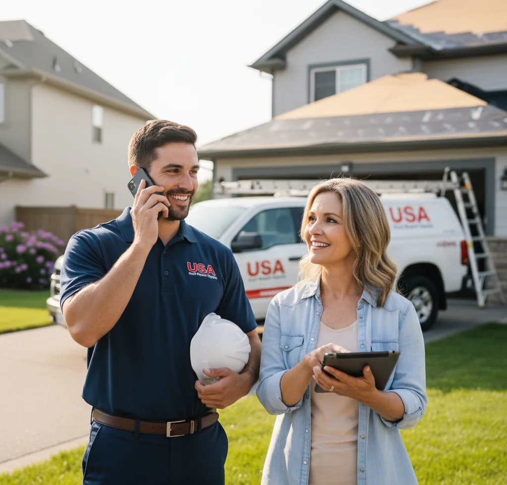 USA Roof Repair Experts customer support in Haysville